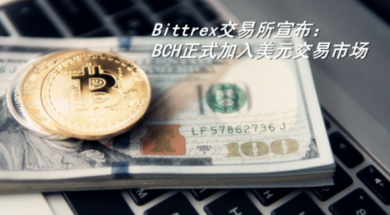 Bittrex交易所宣布：BCH正式加入美元交易市場(chǎng)