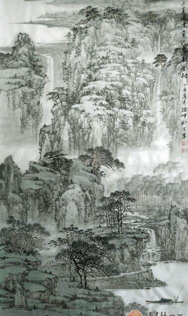 BOB全站走廊装饰画之国画山水画系列大赏(图2)