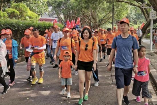 千人“暴走”旗峰山，正官庄恩珍源助力全民健康行