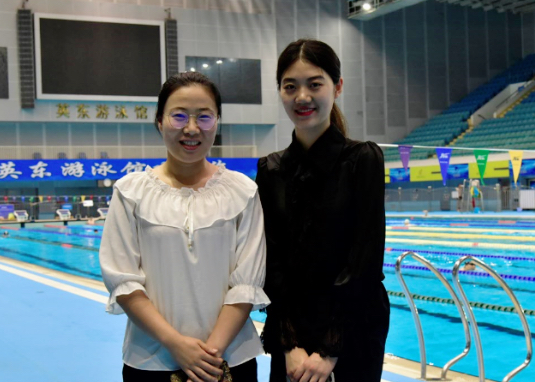 英东游泳馆副馆长王爽女士在接受采访时说"作为国家级的大型体育场馆